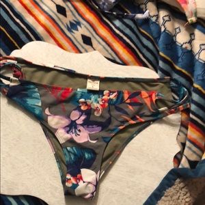 Hollister floral bikini bottoms
